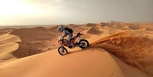 Motocross 300CC à Dakhla — Circuit dune blanche